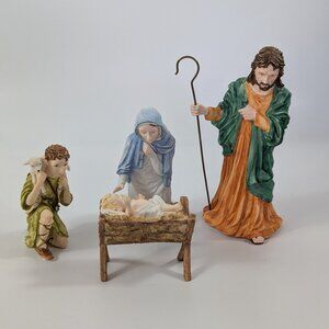 Coalport Wedgwood Nativity Figures Holy Family Joseph Mary Jesus Shepherd Boy 96